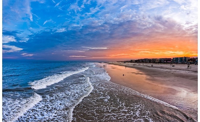 Tybee Island Beach sunset