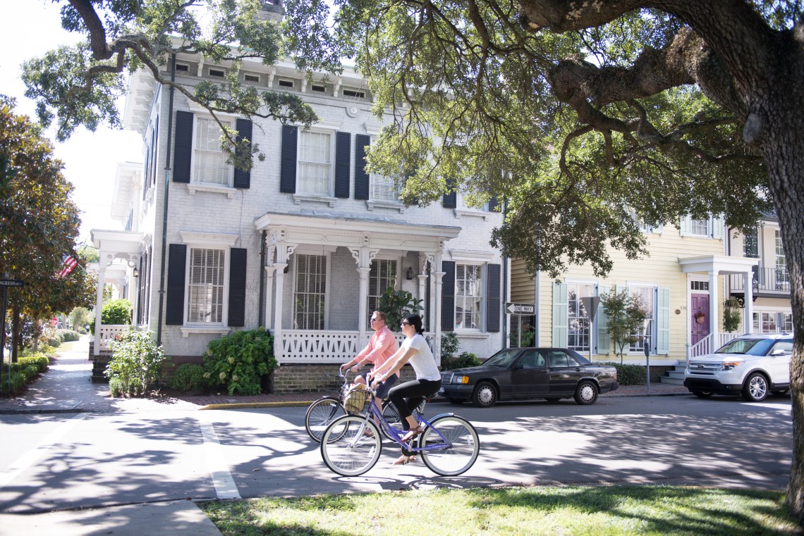 Biking in Savannah