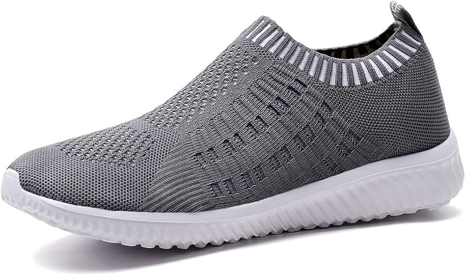 TIOSEBON Women&#x27;s Athletic Walking Shoes Slip On Casual Mesh-Comfortable Tennis Workout Sneakers