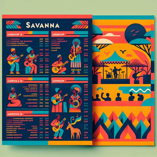 Savannah music festival lineup brochure