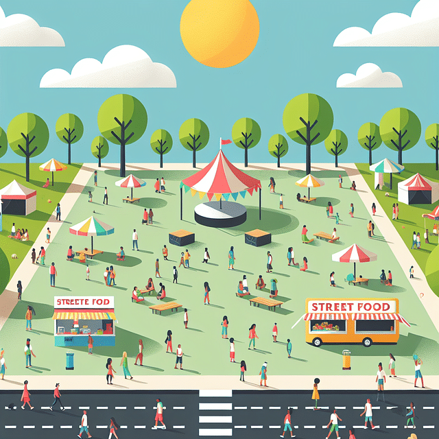 Clean festival grounds in Savannah