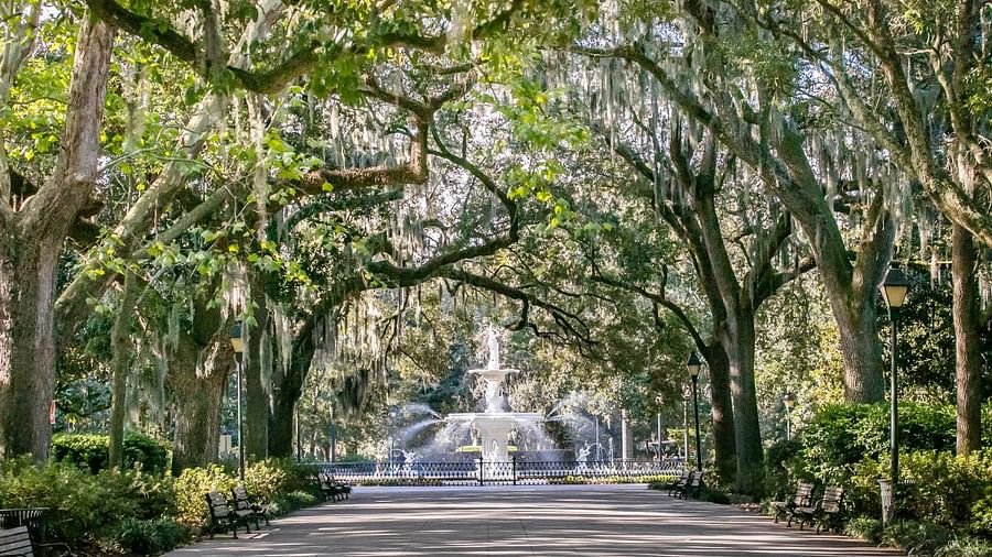 Forsyth Park Fountain in Savannah, Georgia